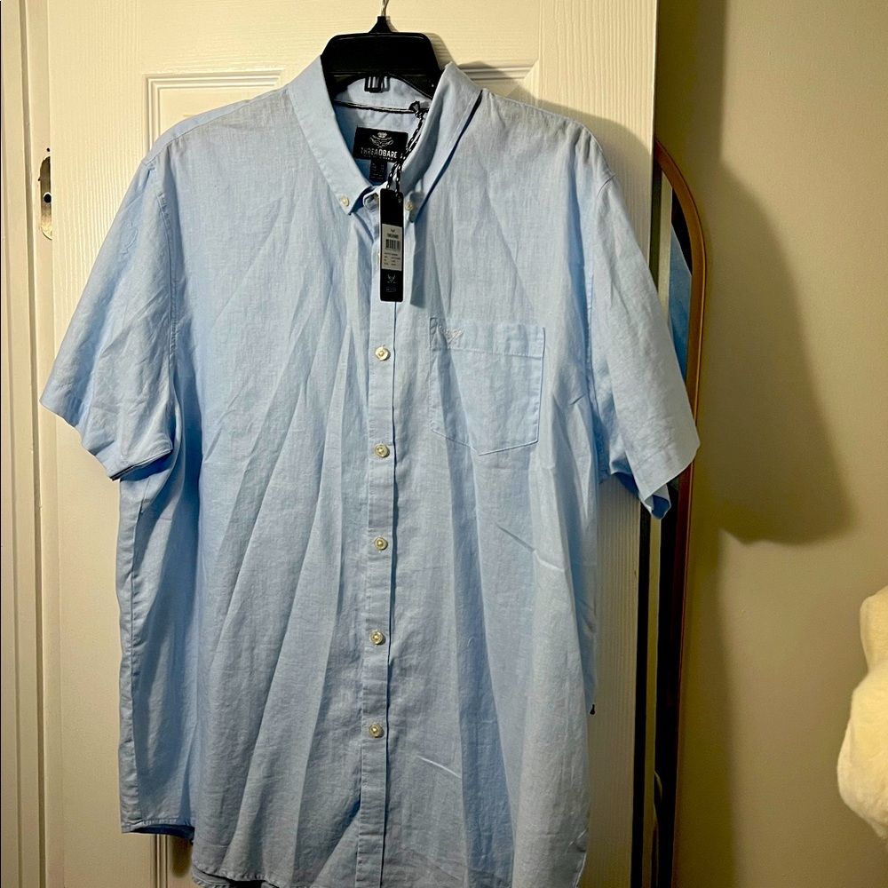 Light Blue Casual Button Down Shirt